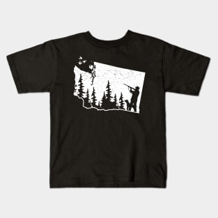 Washington Hunting Duck Kids T-Shirt